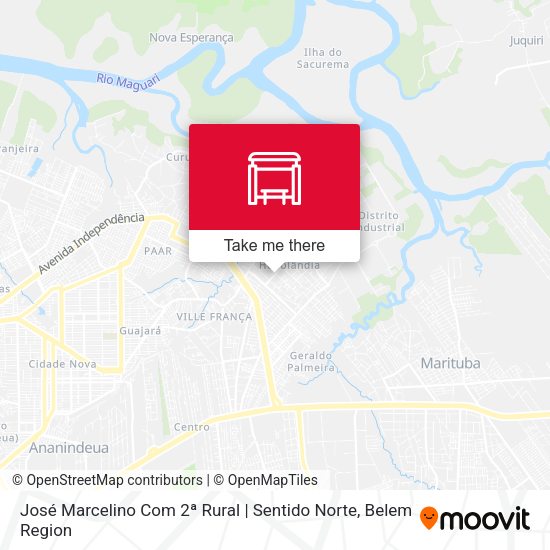 José Marcelino Com 2ª Rural | Sentido Norte map