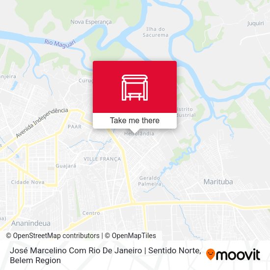 José Marcelino Com Rio De Janeiro | Sentido Norte map