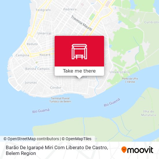 Barão De Igarapé Miri Com Liberato De Castro map