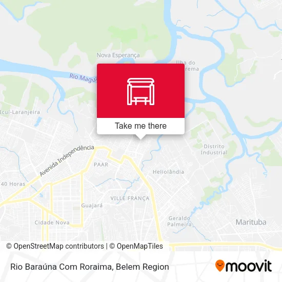 Rio Baraúna Com Roraima map