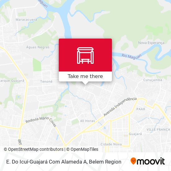 E. Do Icuí-Guajará Com Alameda A map