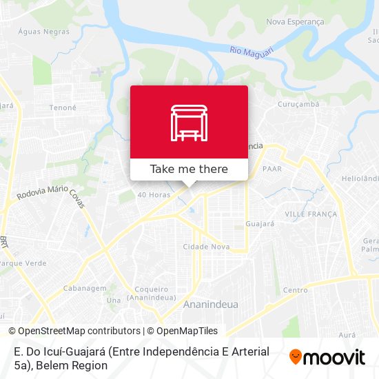 E. Do Icuí-Guajará (Entre Independência E Arterial 5a) map