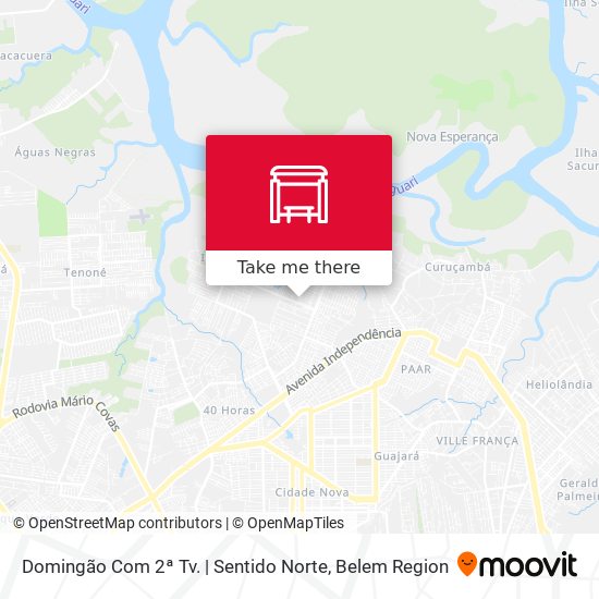 Domingão Com 2ª Tv. | Sentido Norte map