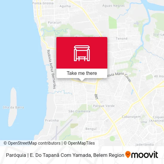 Paróquia | E. Do Tapanã Com Yamada map