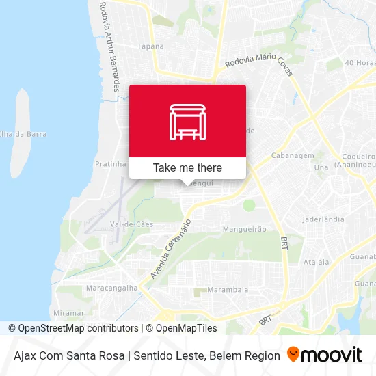 Ajax Com Santa Rosa | Sentido Leste map