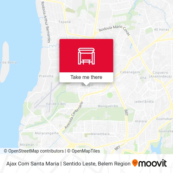 Ajax Com Santa Maria | Sentido Leste map