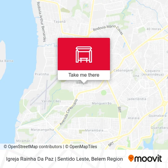 Igreja Rainha Da Paz | Sentido Leste map