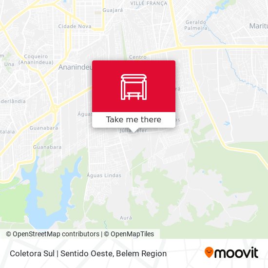 Coletora Sul | Sentido Oeste map