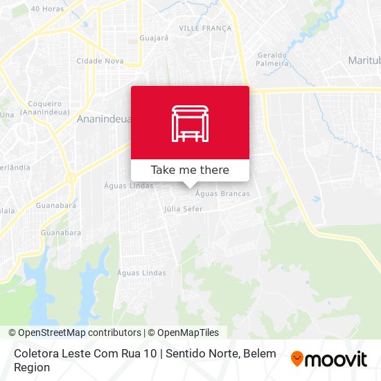 Coletora Leste Com Rua 10 | Sentido Norte map
