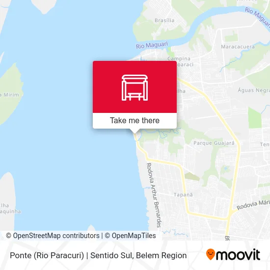 Ponte (Rio Paracuri) | Sentido Sul map