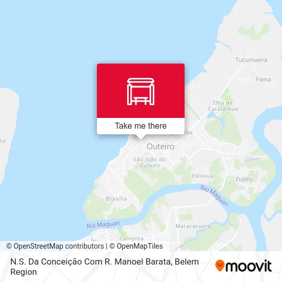 N.S. Da Conceição Com R. Manoel Barata map