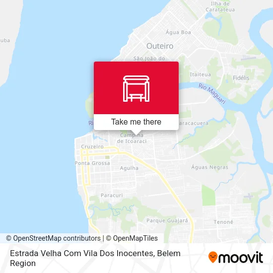 Estrada Velha Com Vila Dos Inocentes map
