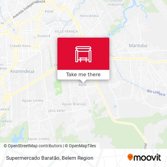 Supermercado Baratão map