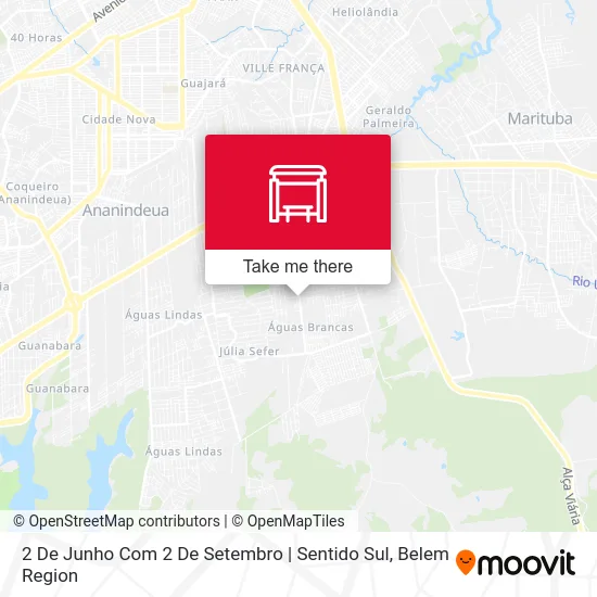 2 De Junho Com 2 De Setembro | Sentido Sul map