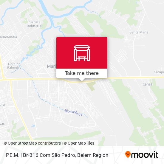 P.E.M. | Br-316 Com São Pedro map