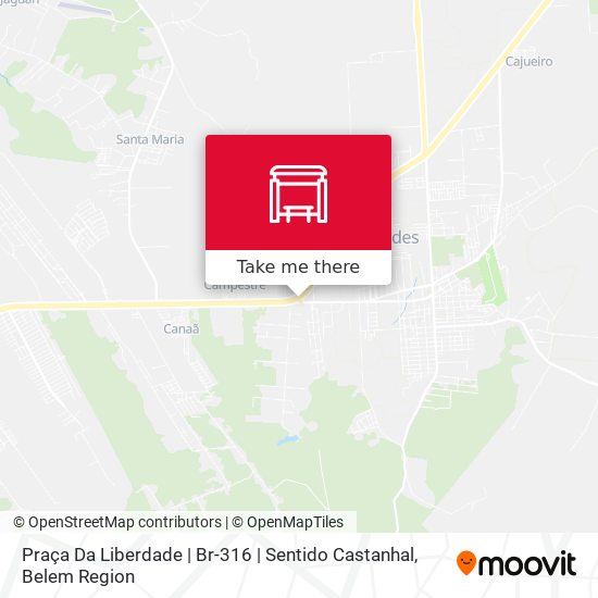 Mapa Praça Da Liberdade | Br-316 | Sentido Castanhal