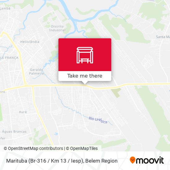 Mapa Marituba (Br-316 / Km 13 / Iesp)