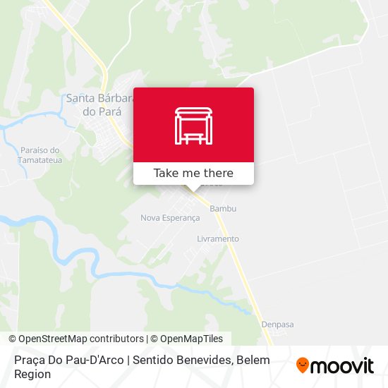 Mapa Praça Do Pau-D'Arco | Sentido Benevides