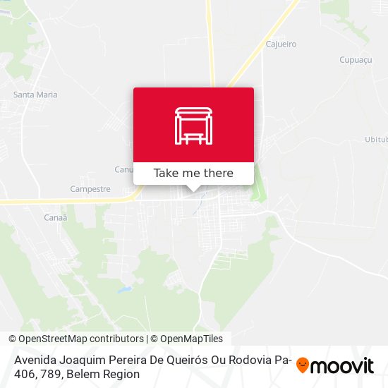 Mapa Avenida Joaquim Pereira De Queirós Ou Rodovia Pa-406, 789