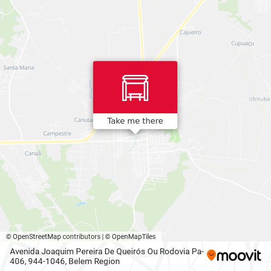 Mapa Avenida Joaquim Pereira De Queirós Ou Rodovia Pa-406, 944-1046