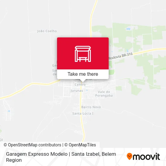 Garagem Expresso Modelo | Santa Izabel map