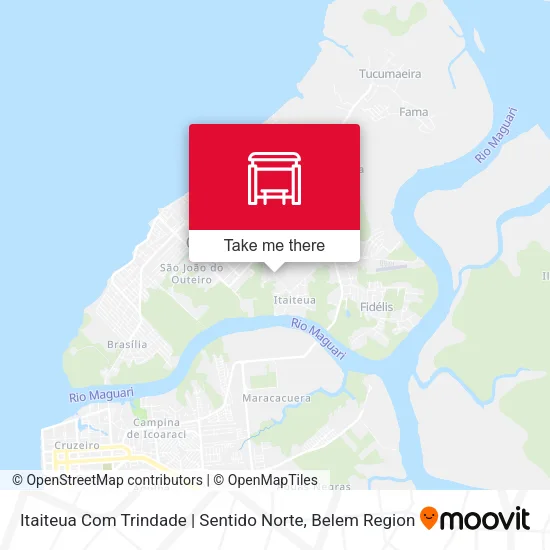 Itaiteua Com Trindade | Sentido Norte map