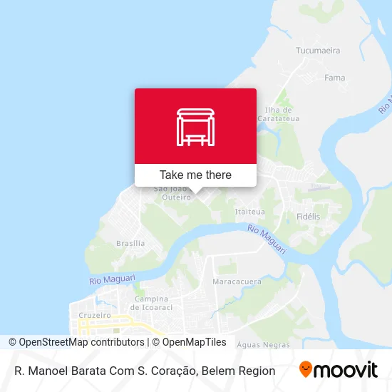 R. Manoel Barata Com S. Coração map