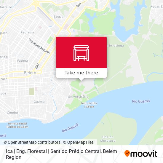 Ica | Eng. Florestal | Sentido Prédio Central map