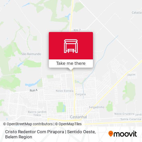 Cristo Redentor Com Pirapora | Sentido Oeste map