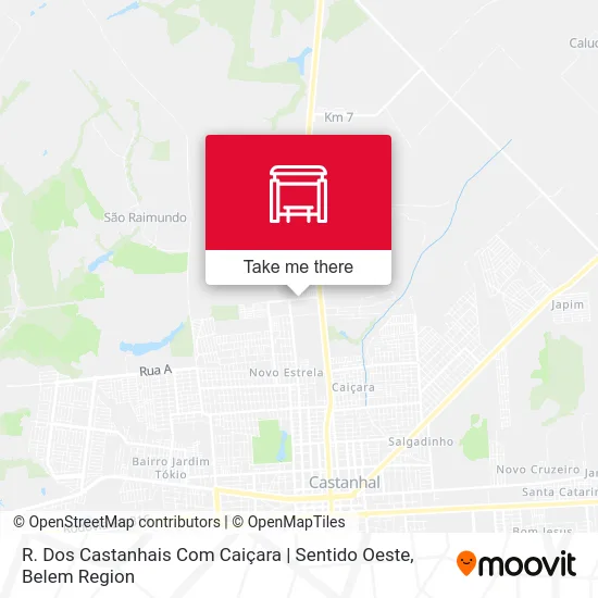 R. Dos Castanhais Com Caiçara | Sentido Oeste map