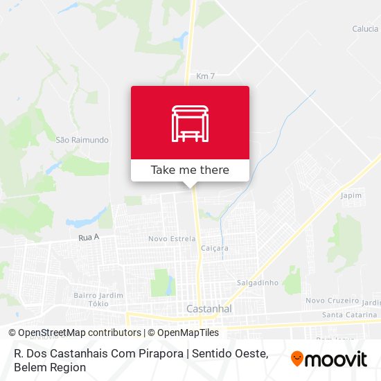 R. Dos Castanhais Com Pirapora | Sentido Oeste map