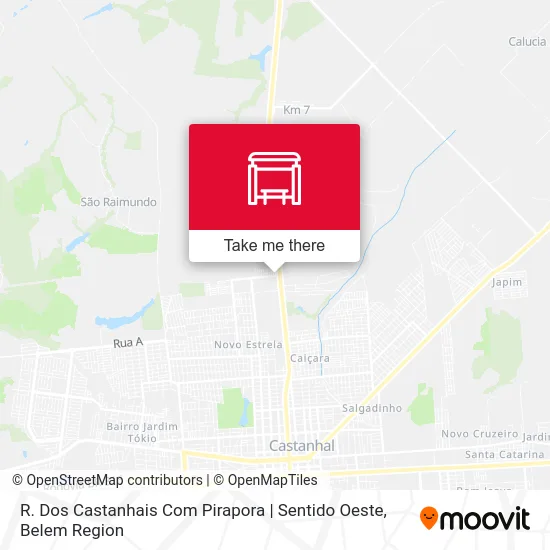 R. Dos Castanhais Com Pirapora | Sentido Oeste map