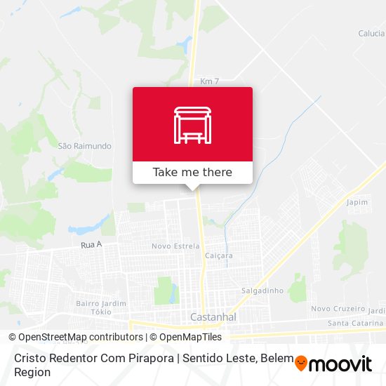 Cristo Redentor Com Pirapora | Sentido Leste map