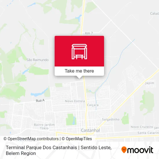 Terminal Parque Dos Castanhais | Sentido Leste map