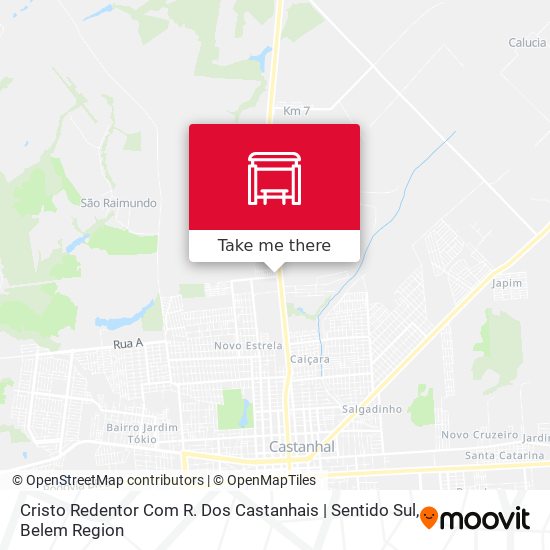 Cristo Redentor Com R. Dos Castanhais | Sentido Sul map