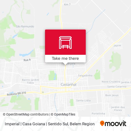 Imperial | Casa Goiana | Sentido Sul map