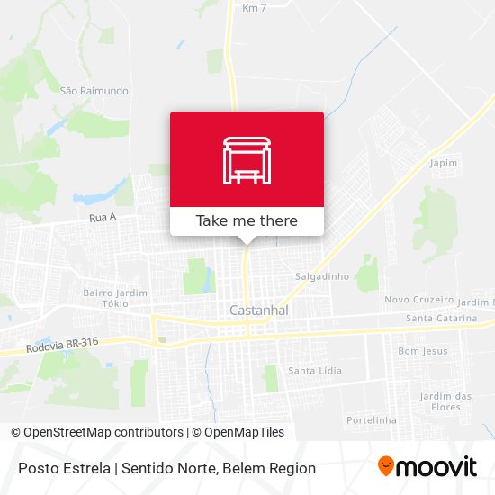 Posto Estrela | Sentido Norte map