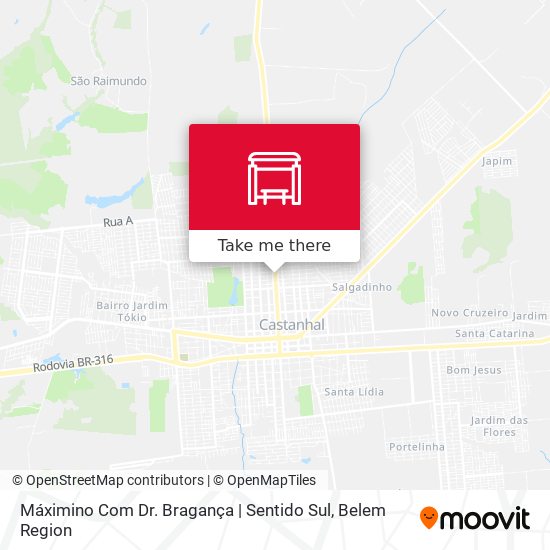 Máximino Com Dr. Bragança | Sentido Sul map