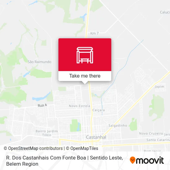 R. Dos Castanhais Com Fonte Boa | Sentido Leste map