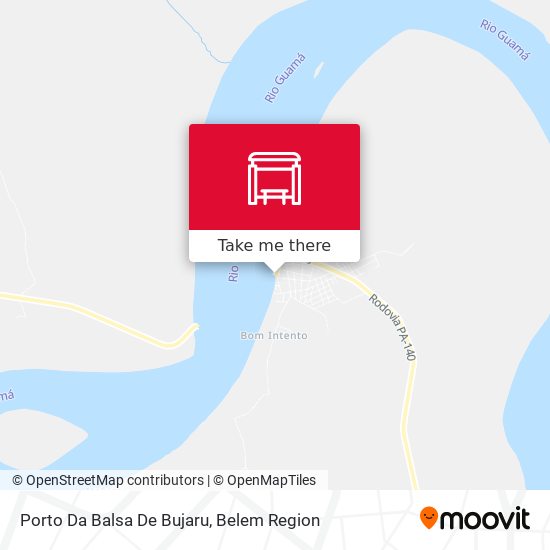 Mapa Porto Da Balsa De Bujaru