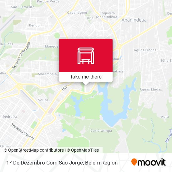1º De Dezembro Com São Jorge map