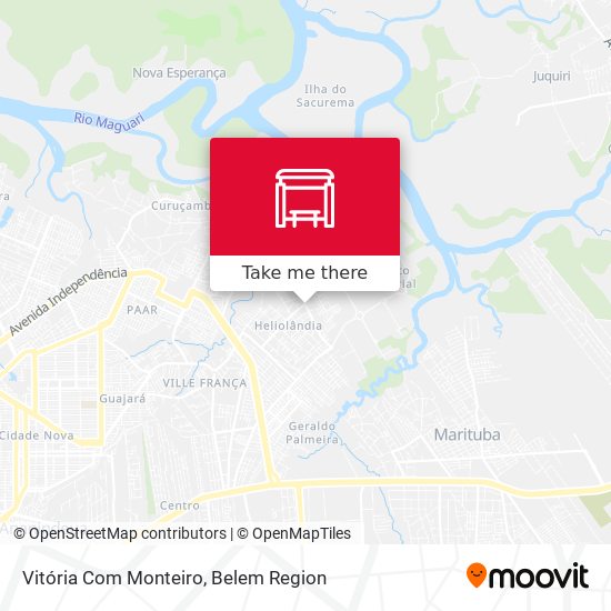 Vitória Com Monteiro map