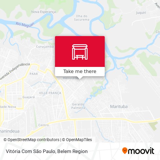 Vitória Com São Paulo map
