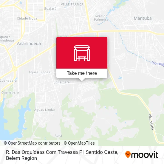 R. Das Orquídeas Com Travessa F | Sentido Oeste map