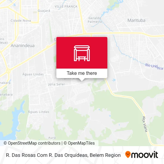 R. Das Rosas Com R. Das Orquídeas map