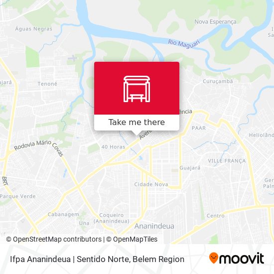 Ifpa Ananindeua | Sentido Norte map
