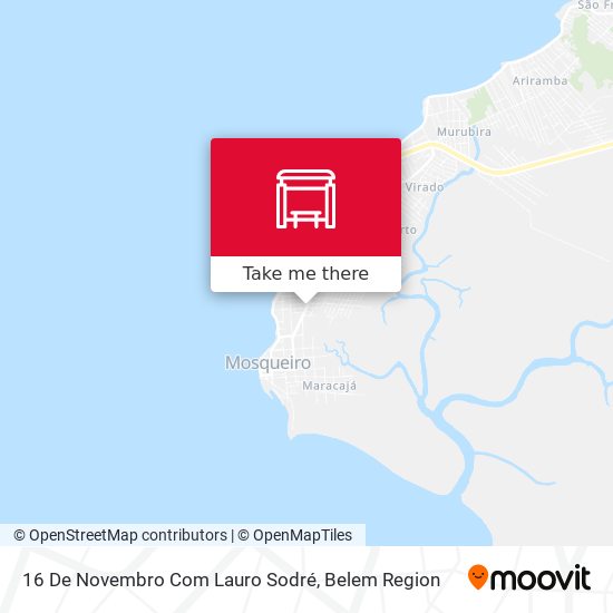 16 De Novembro Com Lauro Sodré map