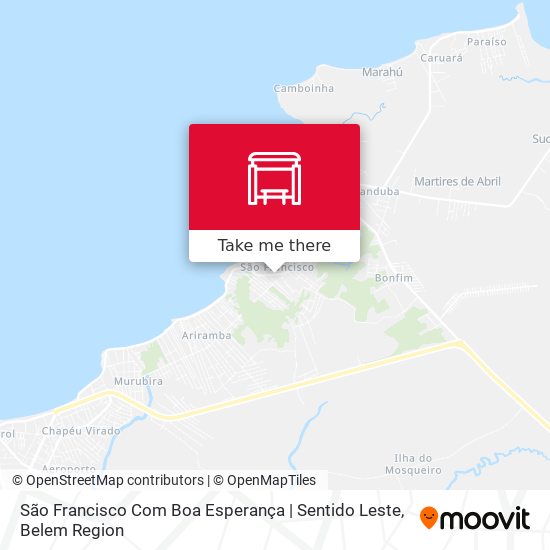 São Francisco Com Boa Esperança | Sentido Leste map