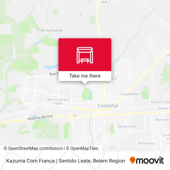Kazuma Com França | Sentido Leste map