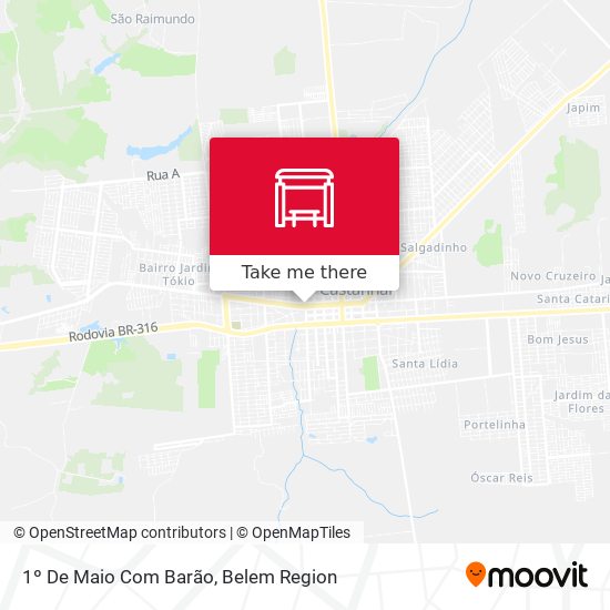 1º De Maio Com Barão map